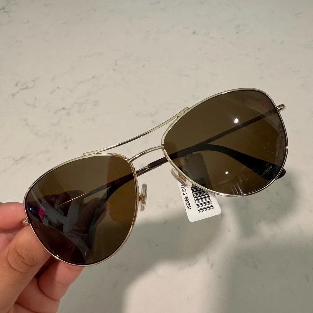 Kate Spade Brown Aviator Sunglasses with Double-Bridge Design
